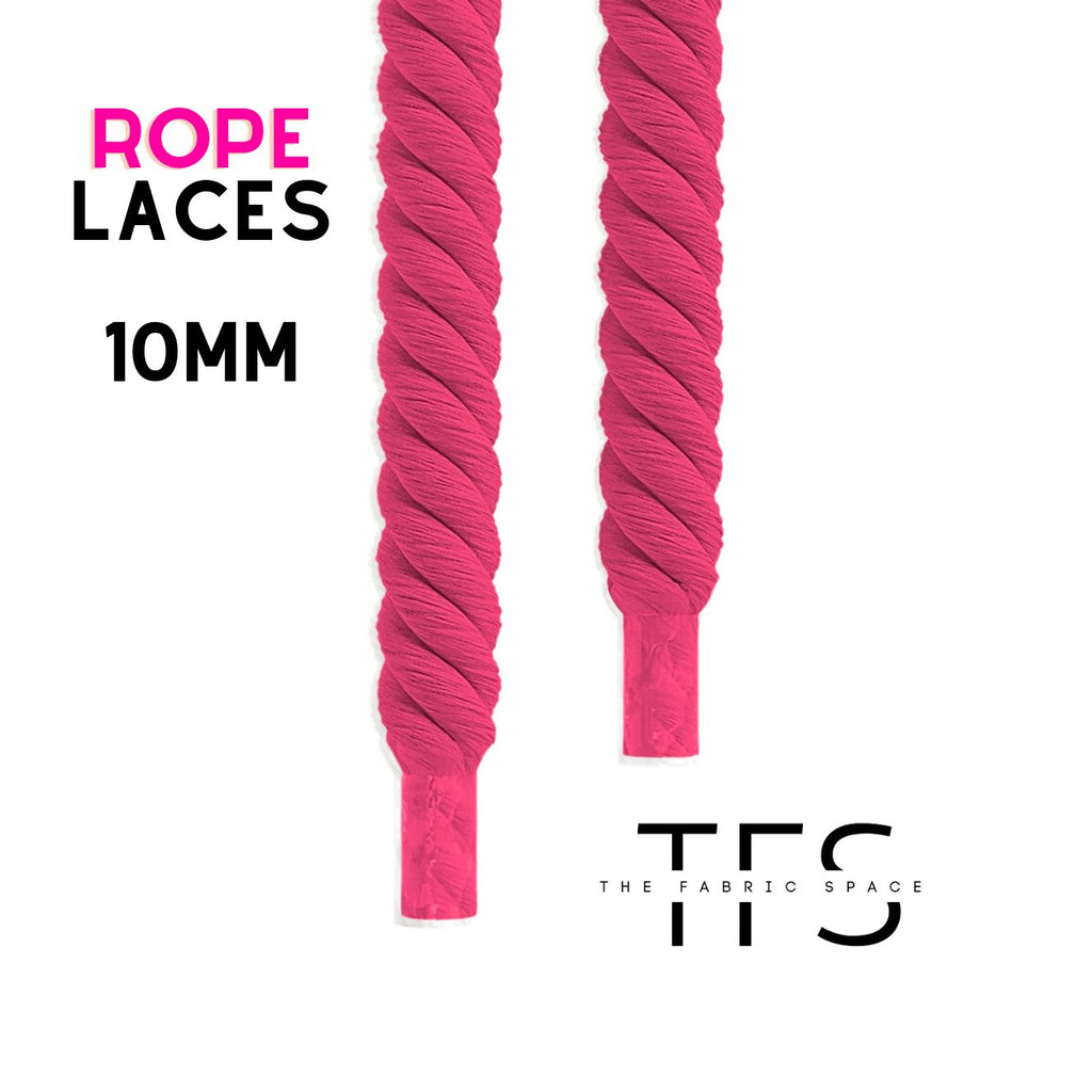 10mm Rose Pink Rope Laces image 1