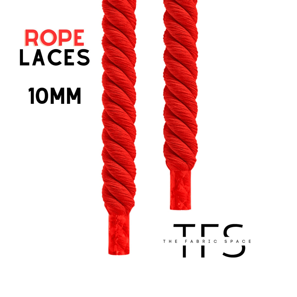 10mm Cherry Red Rope Laces image 1