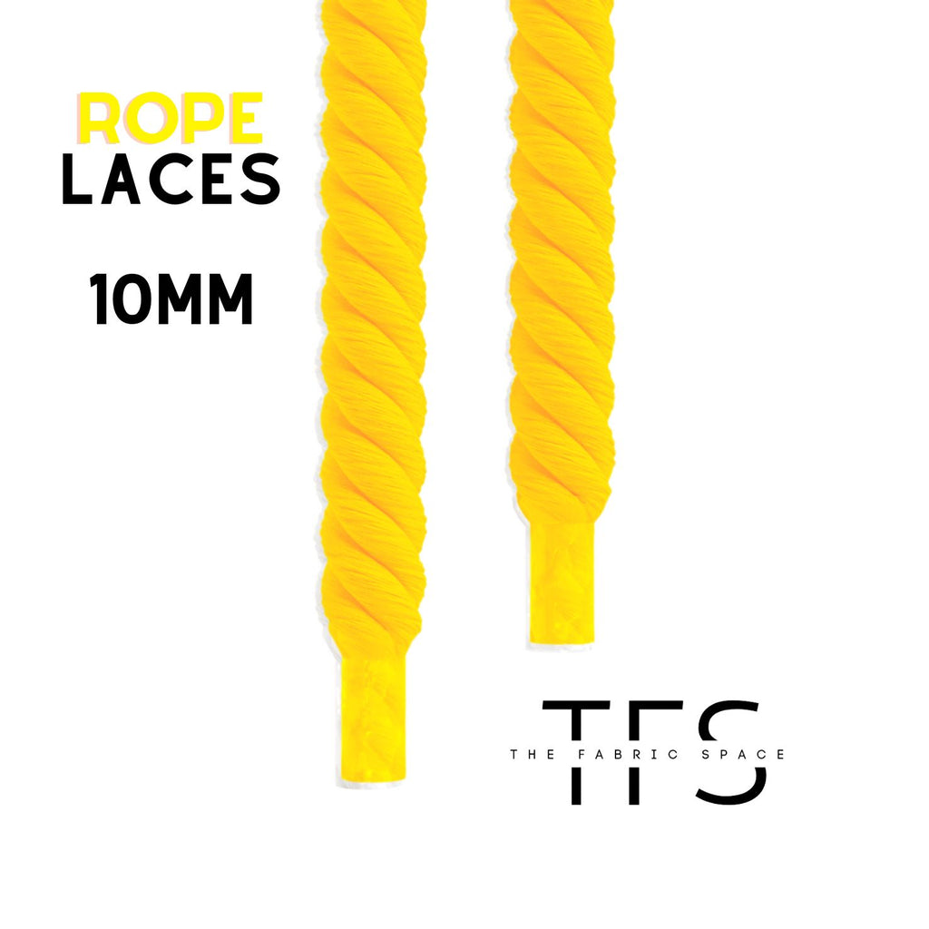 10mm Summer Yellow Rope Laces image 1