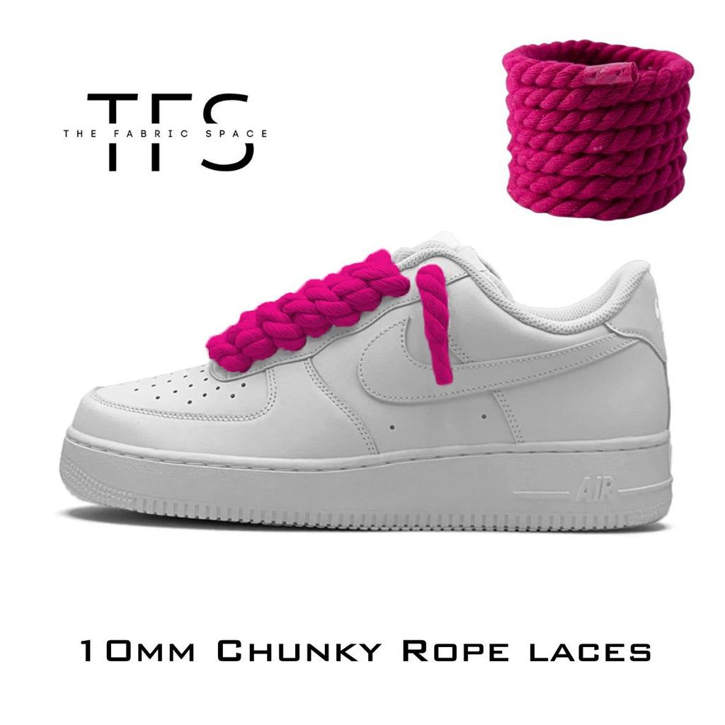 10mm Rose Pink Rope Laces image 0