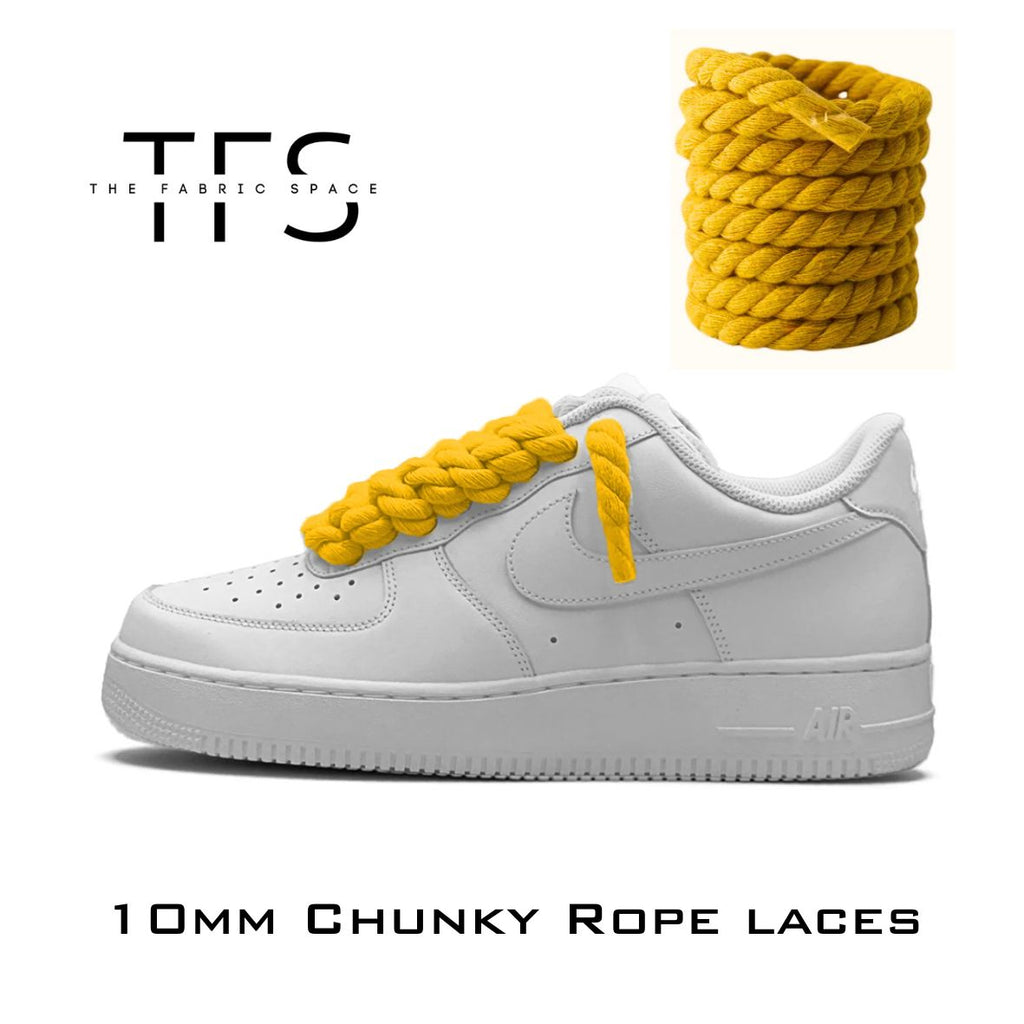 10mm Summer Yellow Rope Laces image 0