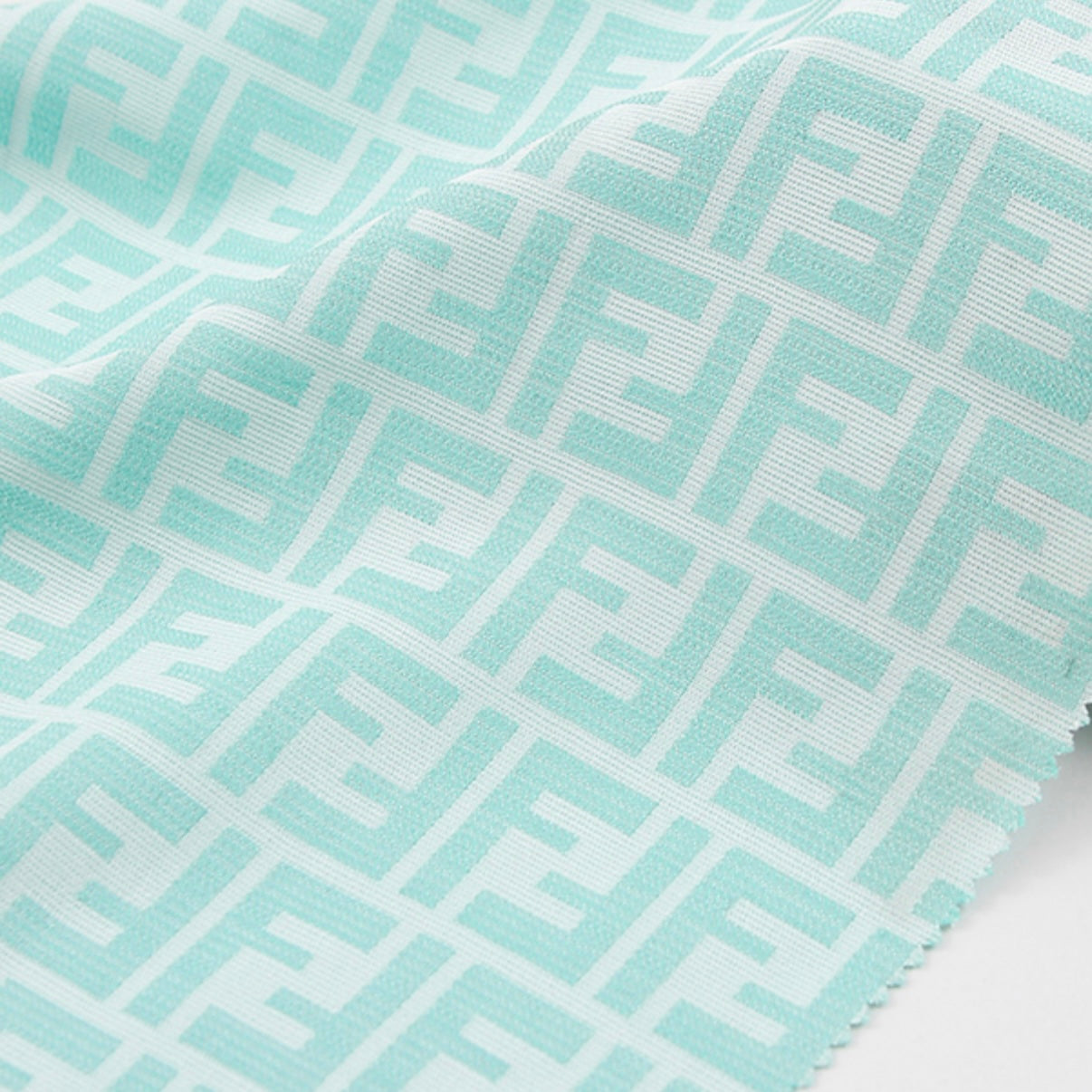 Turquoise Fendi Fabric image 1