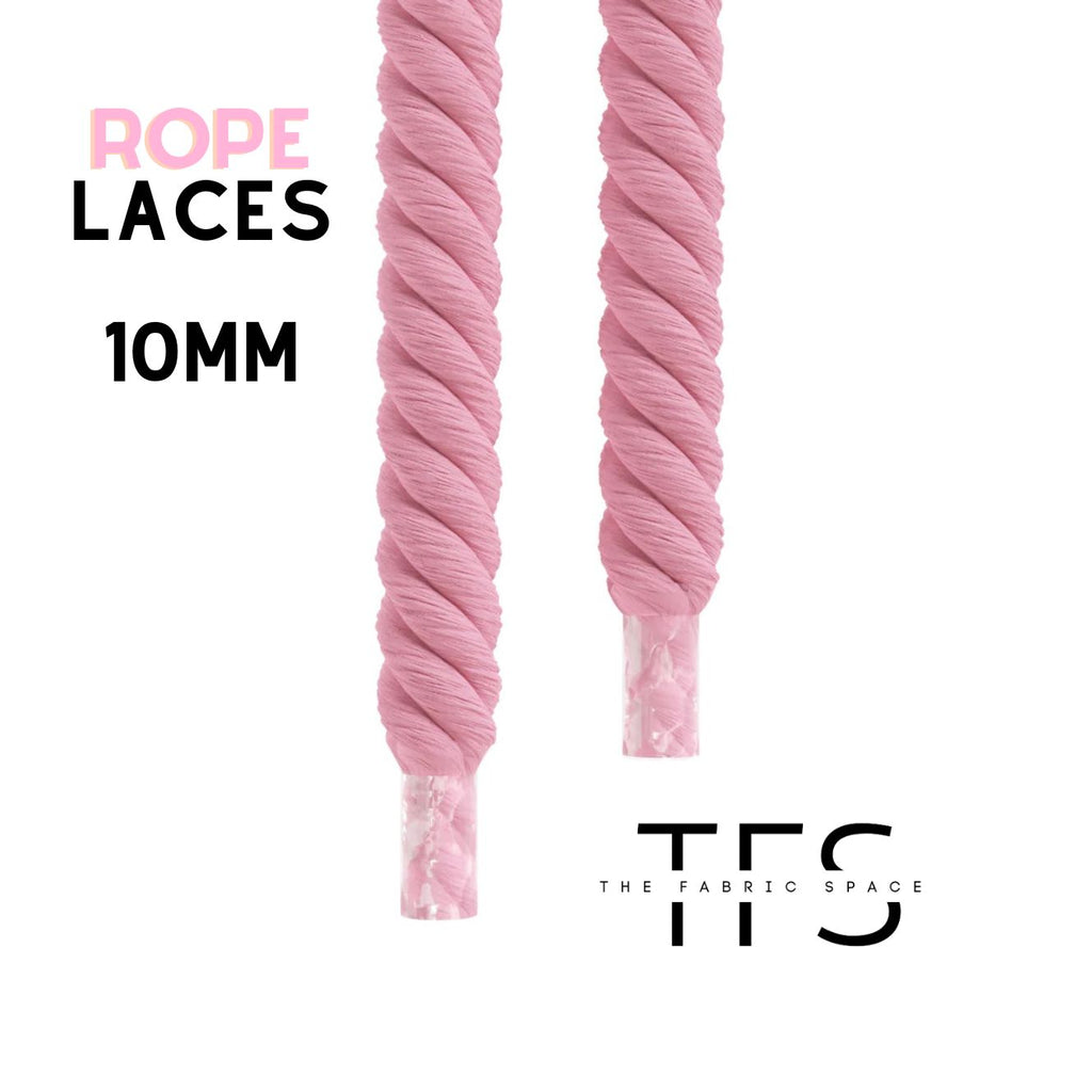 10mm Summer Pink Rope Laces image 0