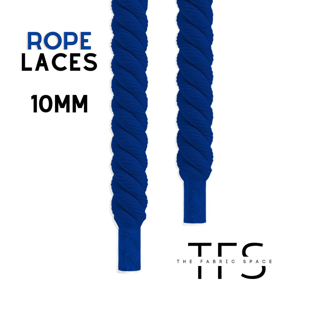 10mm Blue Rope Laces image 1