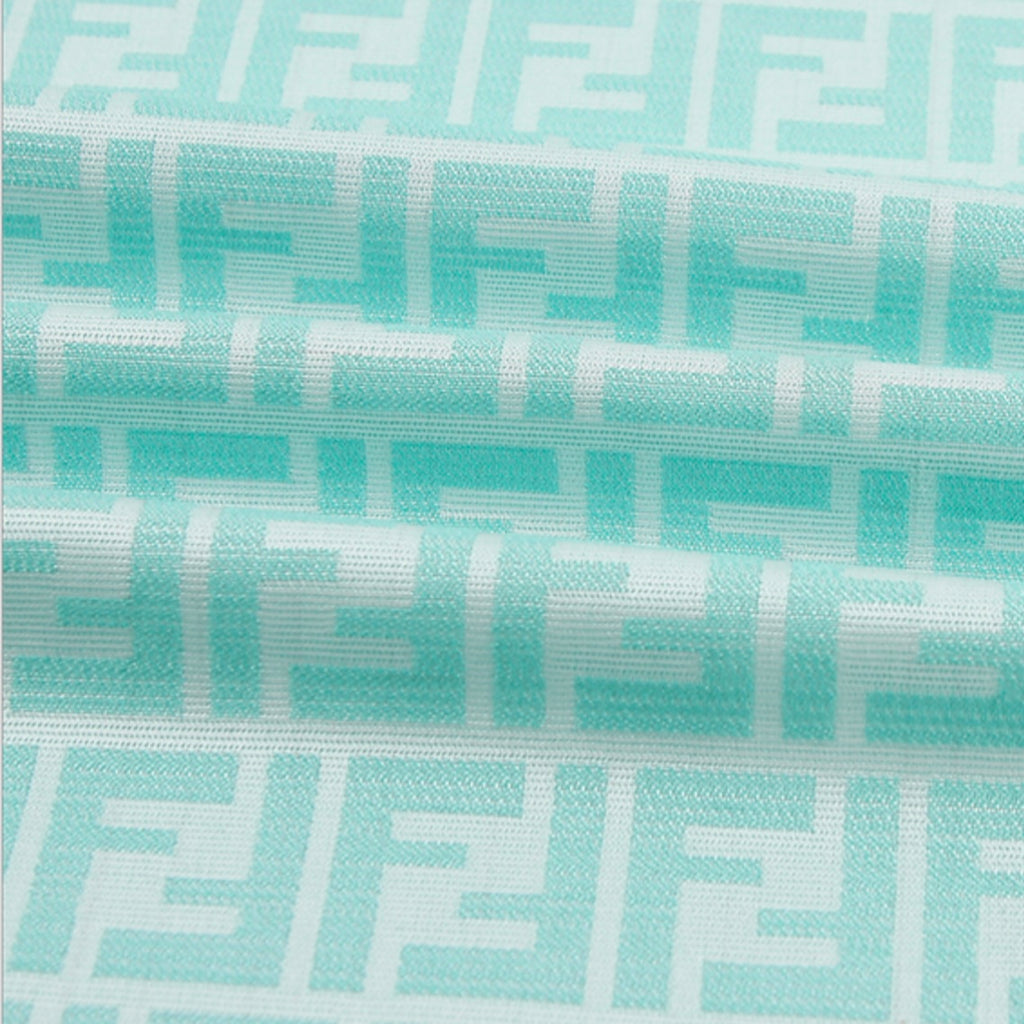Turquoise Fendi Fabric image 0