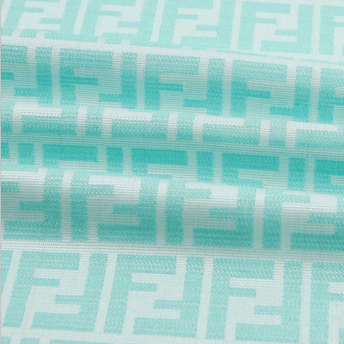 Turquoise Fendi Fabric image 0